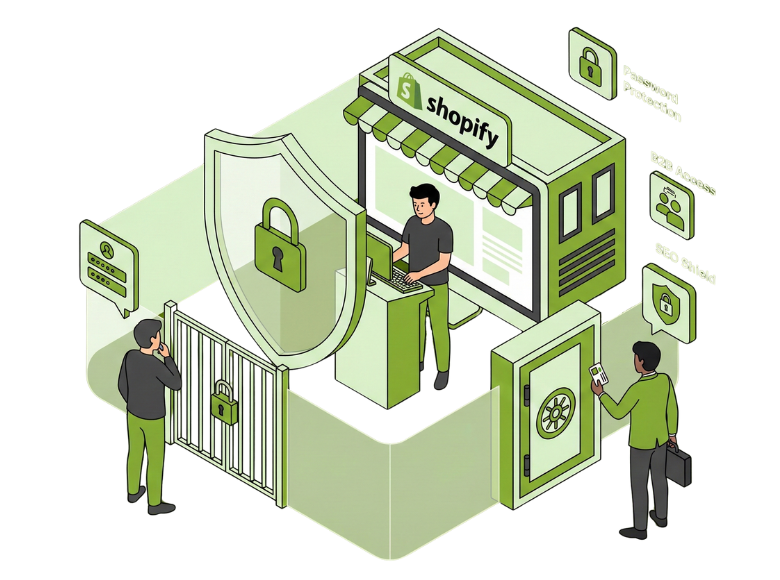 Shopify Shop mit Passwort schützen