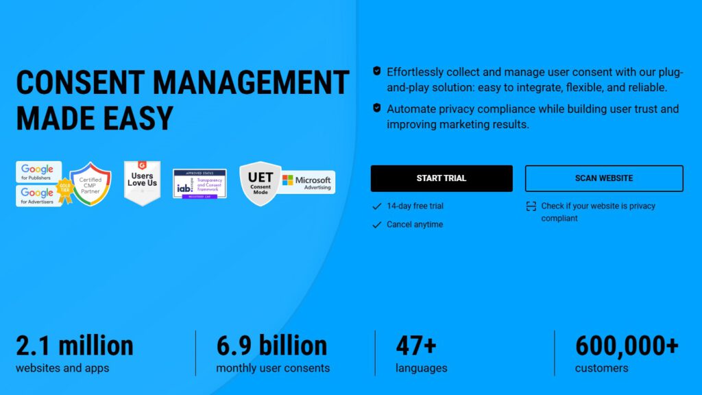 Cookiebot / Usercentrics App