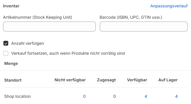 Lagerbestände und -verläufe