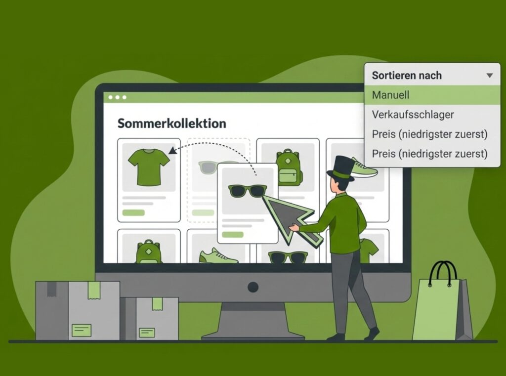 Shopify Produkte sortieren